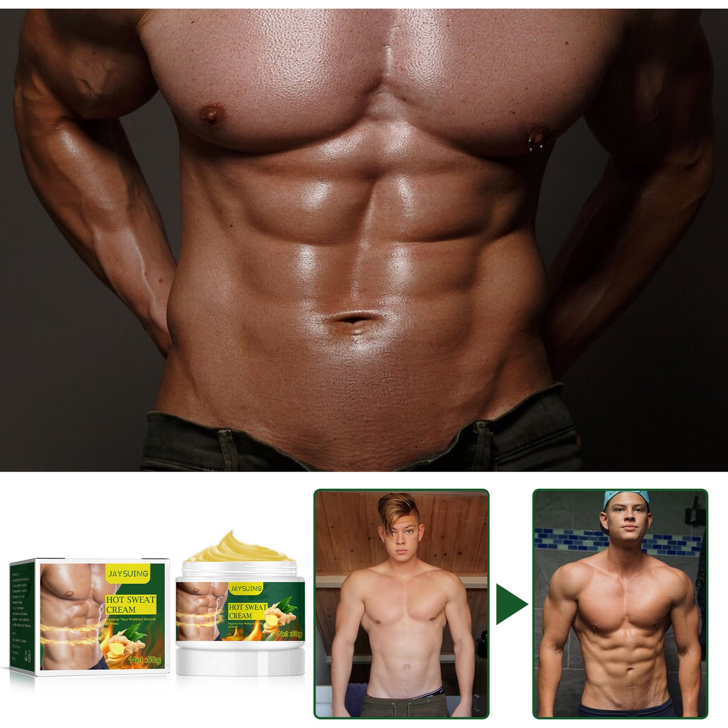 Fitness Massage And Shaping Abdominal Muscle Cream