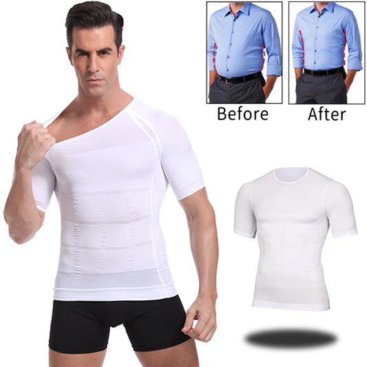Kopie van 140D Men's Vest Shapewear Men Body Toning T-Shirt Slimming Body Shaper Corrective Posture Belly Control Compression Man Modeling Underwear Corset